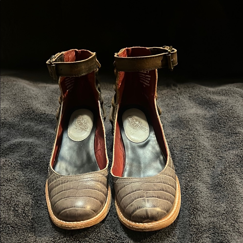 Stylish Brown Ankle Strap Women's Shoes